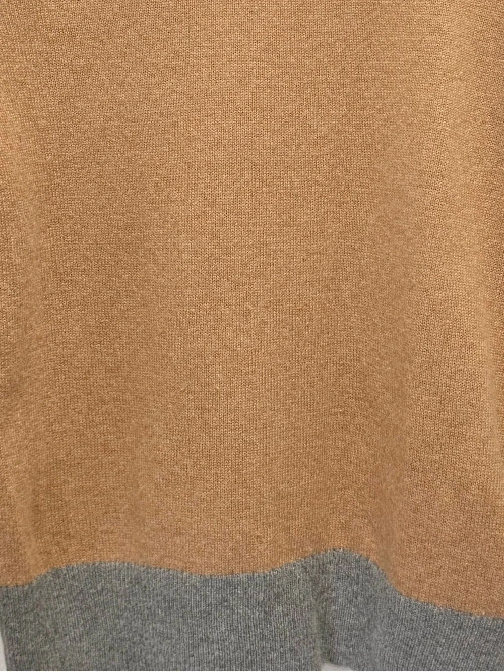 J. Crew merino wool blend Men's Navy, Camel & Gray Blocked Crewneck Sweater M